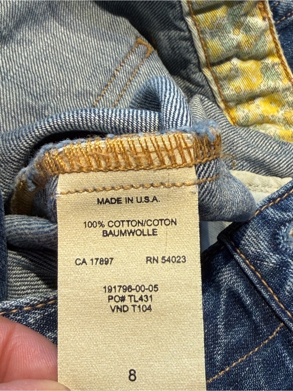 Vintage Gap 1969 Y2K Midi Length Cotton A-Line Denim Jean Skirt Sz 8 - Picture 13 of 14